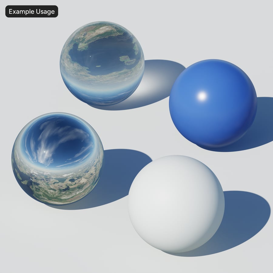 正午多云天空 HDRI