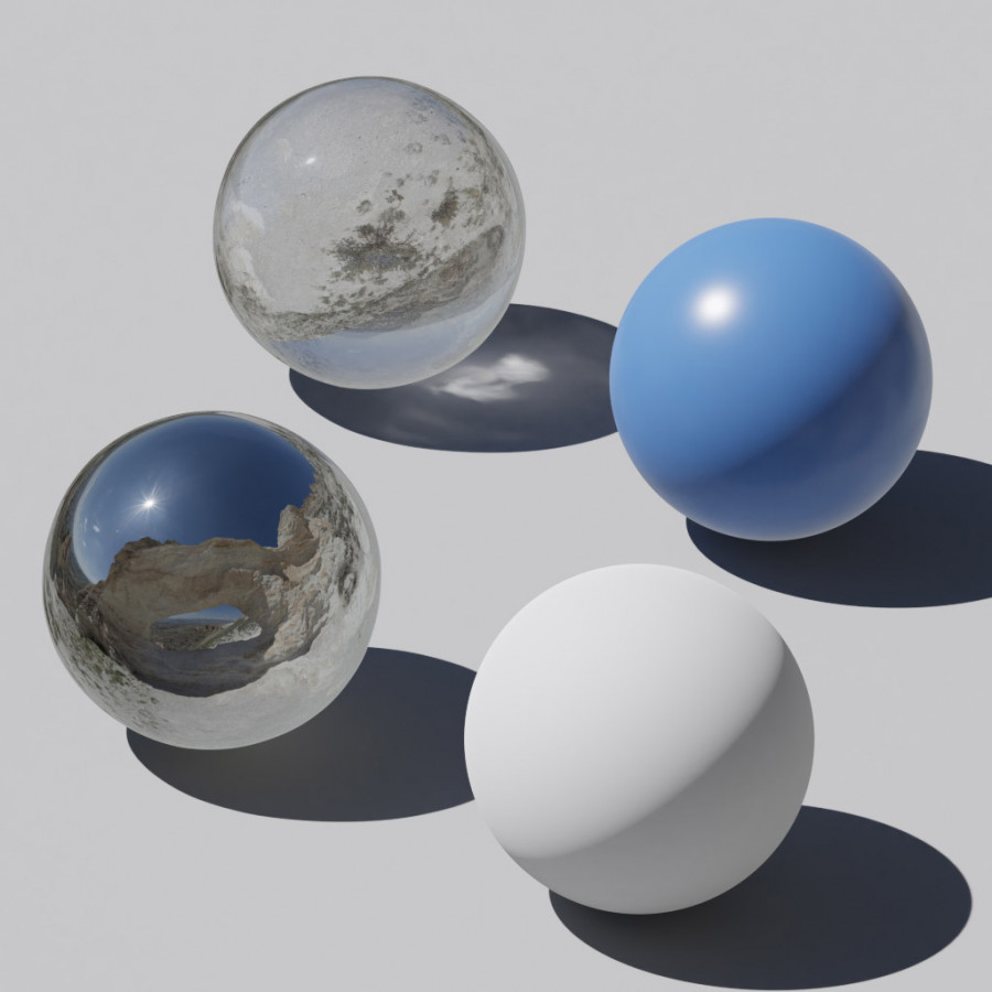 Cappadocia, strapiombo roccioso, pomeriggio limpido, HDRI