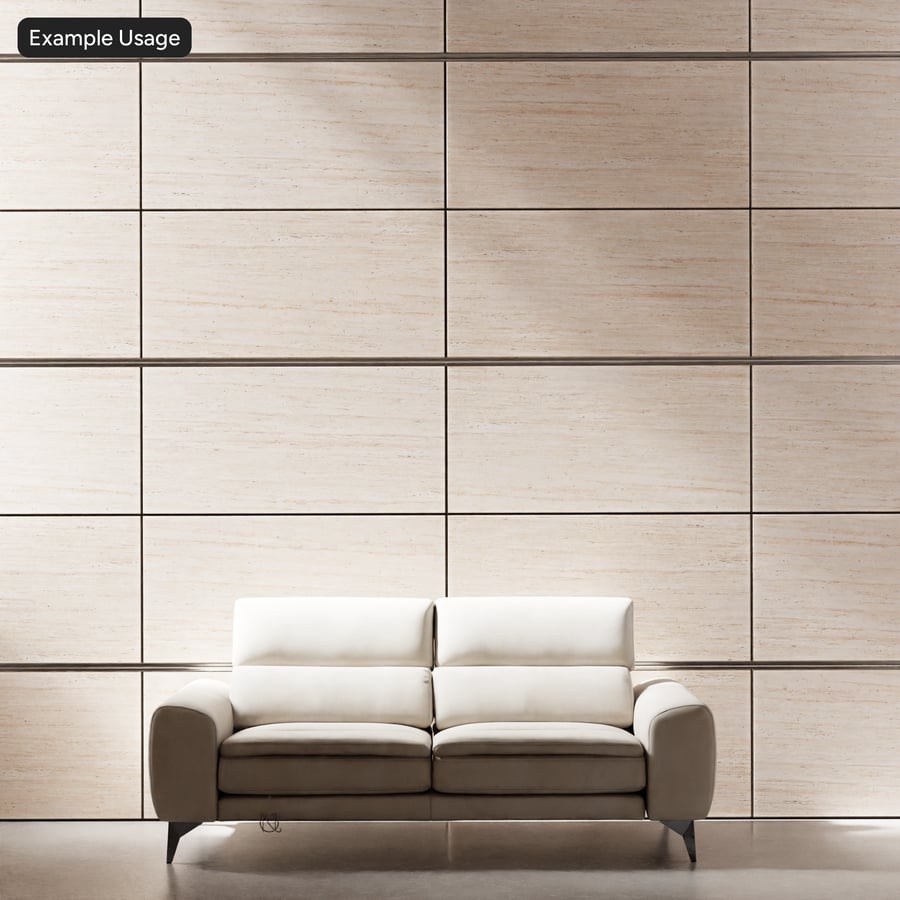 Polished Travertine Facade Tile Texture