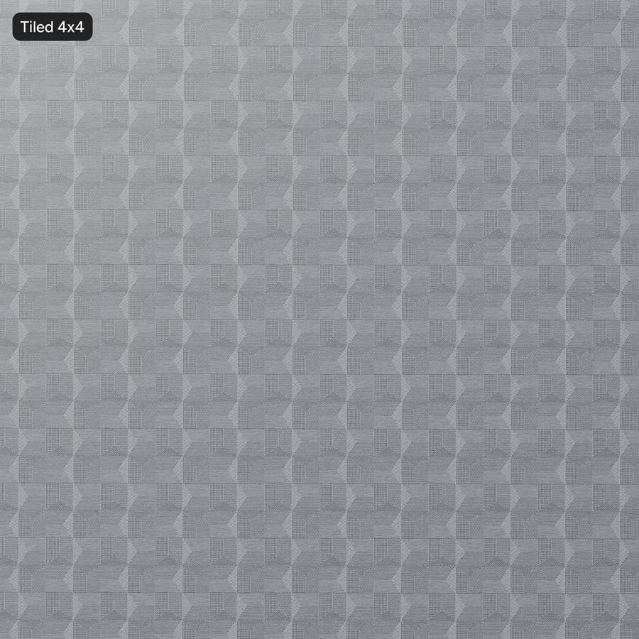 Textura de tecido para estofamento com padrão Crystal Field, cinza