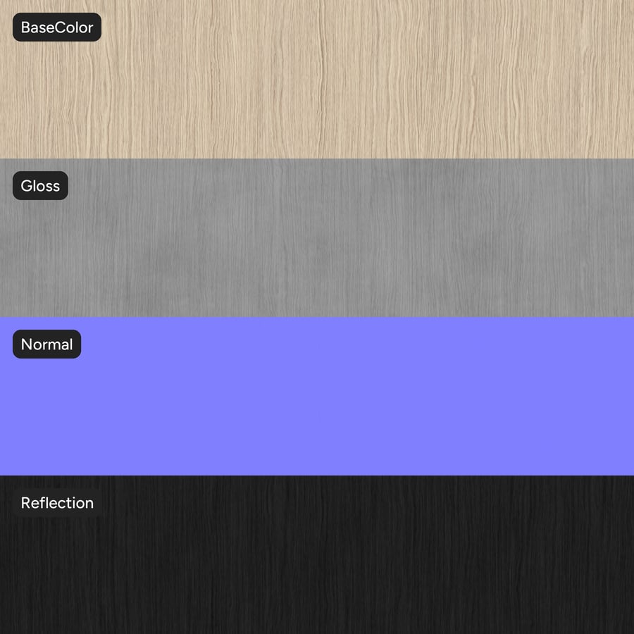 Textura de folheado de carvalho Slip Match, Whitemist