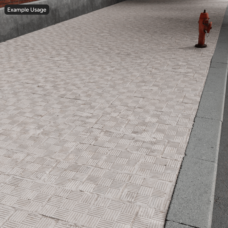 Interlocking Tread Concrete Paver Texture