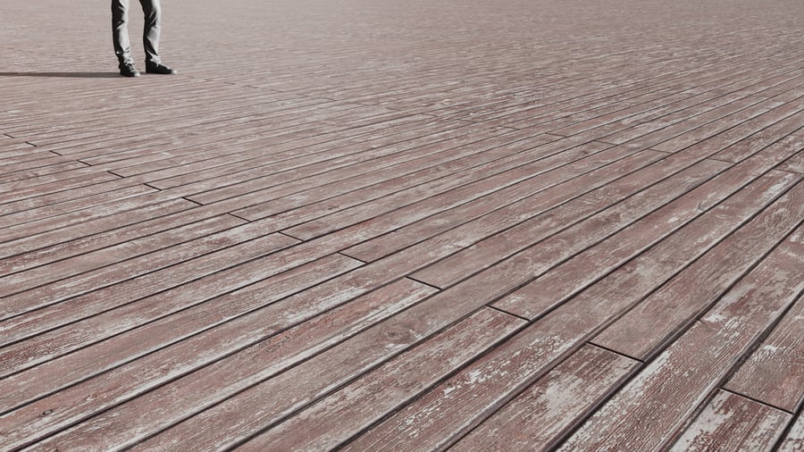 Pale Red-Worn Wood Flooring Texture, Brown