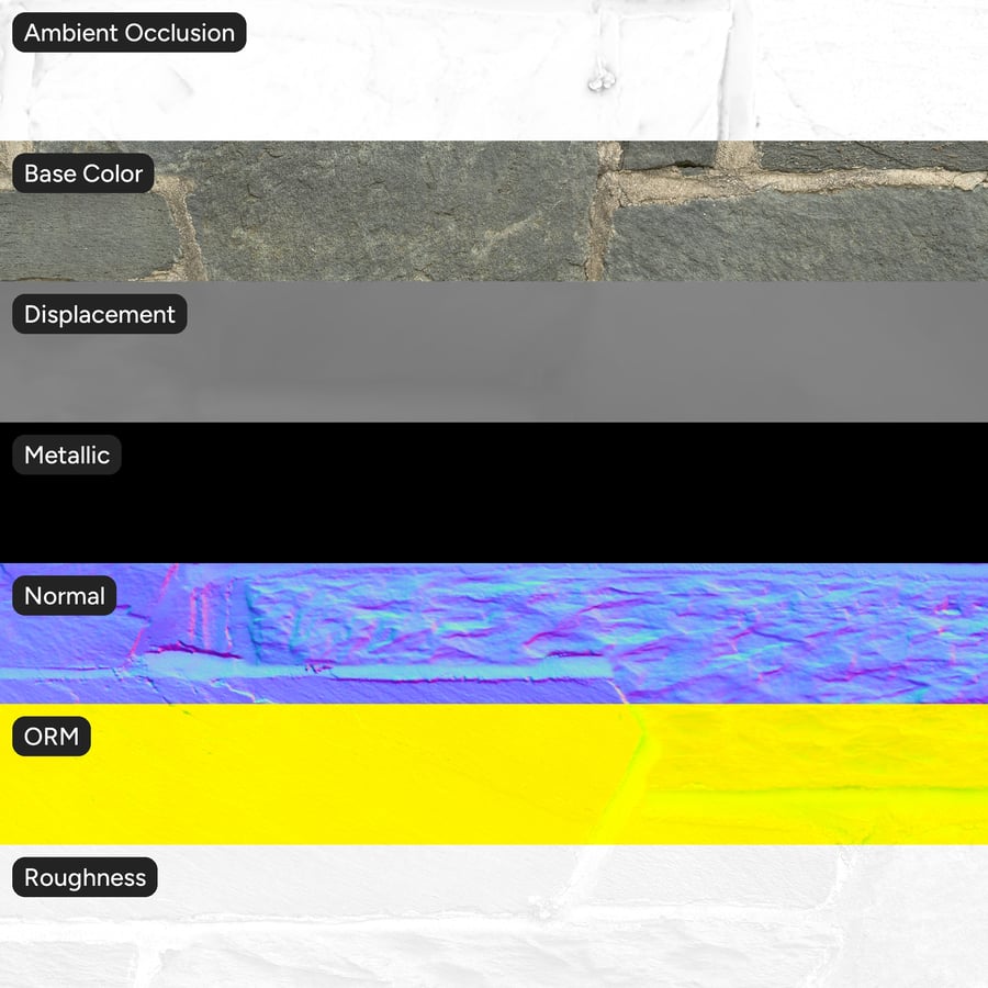 Rough Cut Slate Stone Wall Texture, Gray