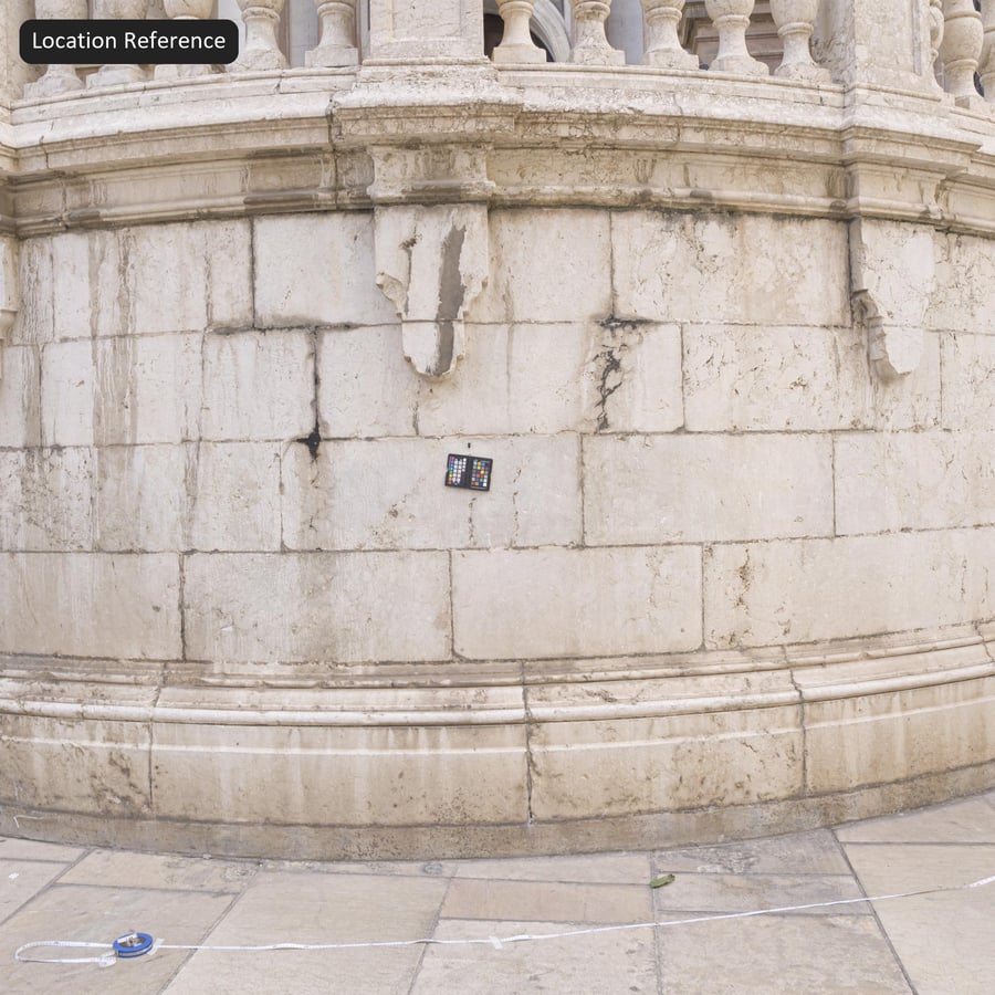 Aged Ashlar Limestone Wall Texture, Warm Buff