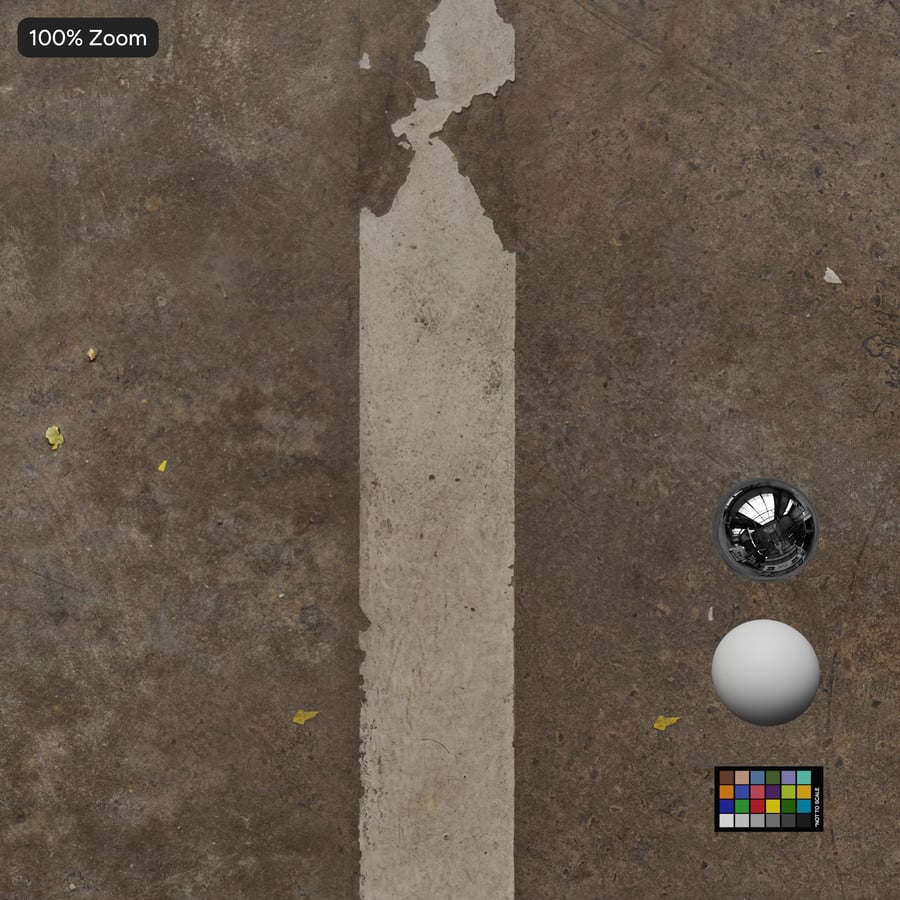 Worn Concrete Carpark Bay Texture