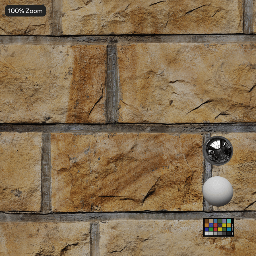 Textur av stenblocksmur, gul