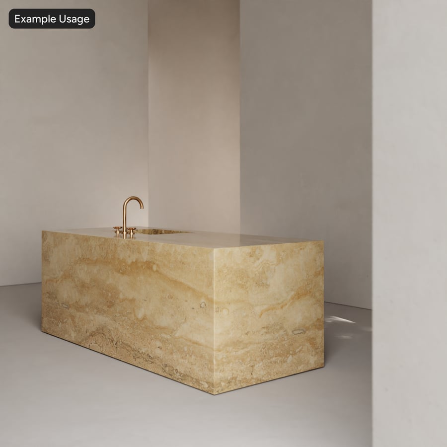 Polished Marble Stone Texture, Dark Beige