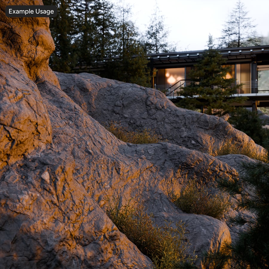 Savanna Rock Texture, Grey