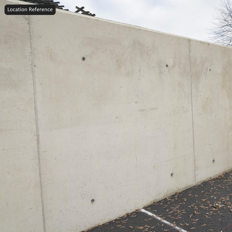Yerinde Döküm Panel Beton Duvar Dokusu, Gri