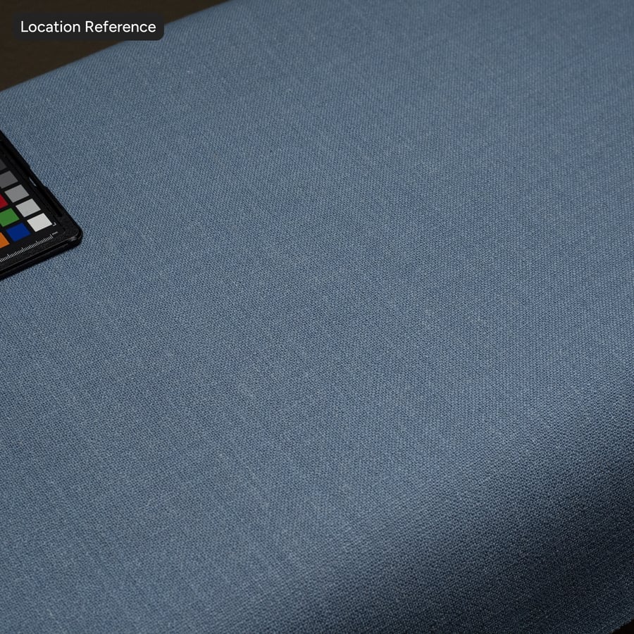 Textura de tecido slub salpicado, azul