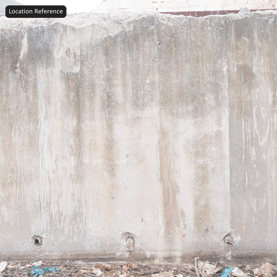 Weathered Board Form Concrete Wall Texture, Warm Off-White