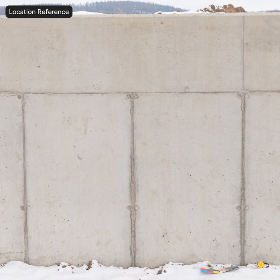 Panneau peint avec trous de fixation Texture de mur en béton