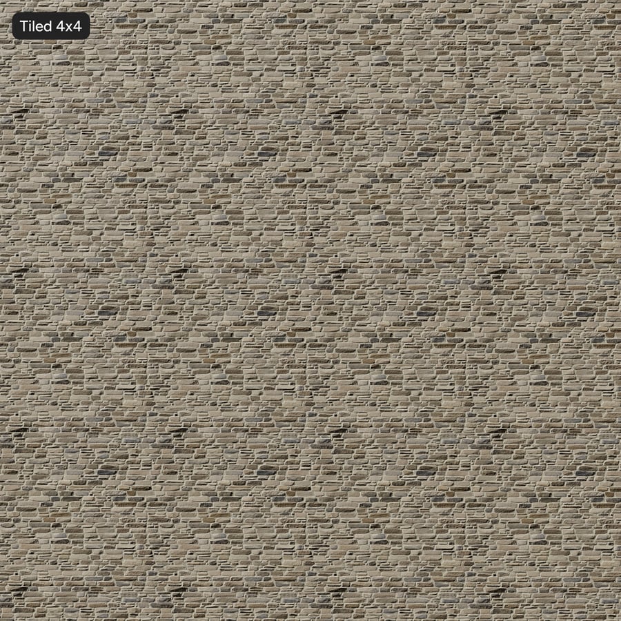 Old Ledger Stone Wall Texture, Beige & Grey