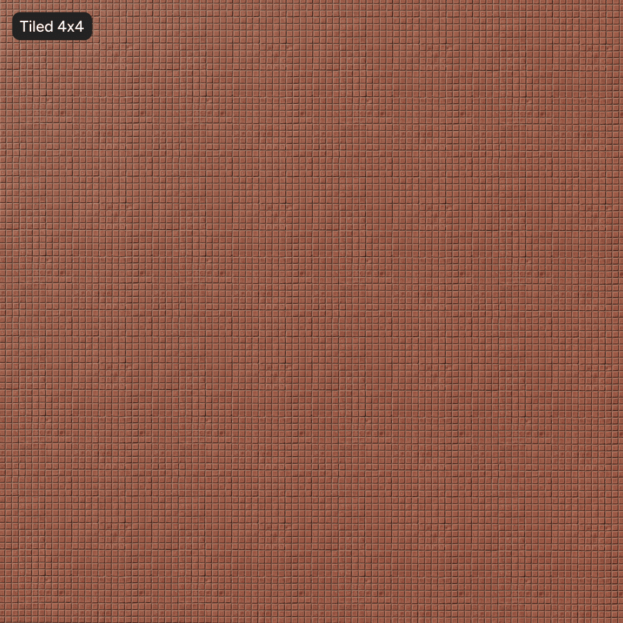 Pavimentazione decorativa quadrata usurata, rosso