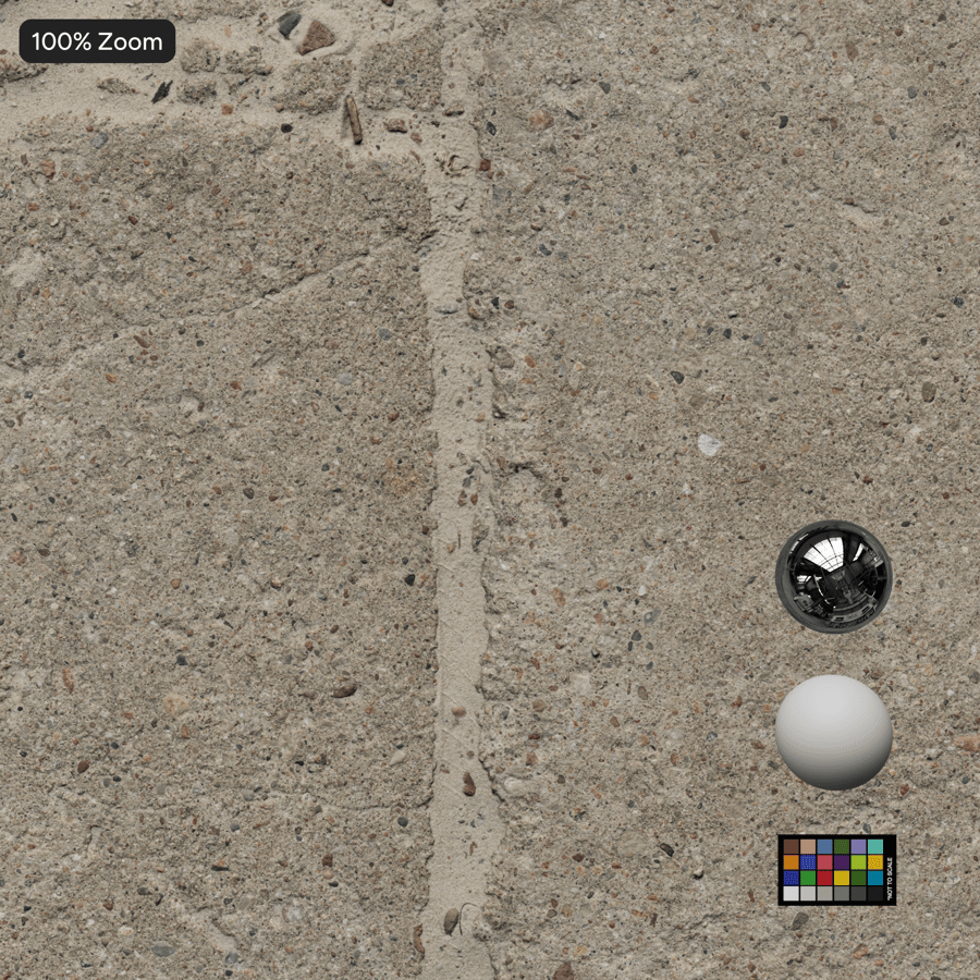 Texture de trottoir en béton fissuré