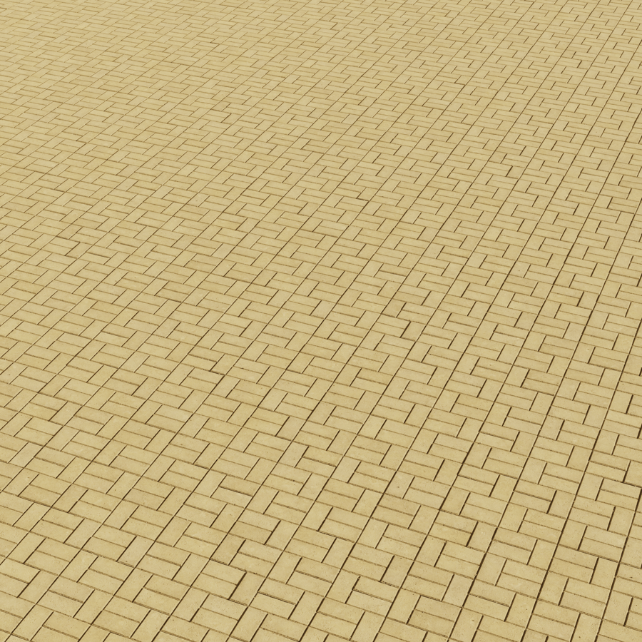 Basketweave Concrete Paving Texture, Yellow