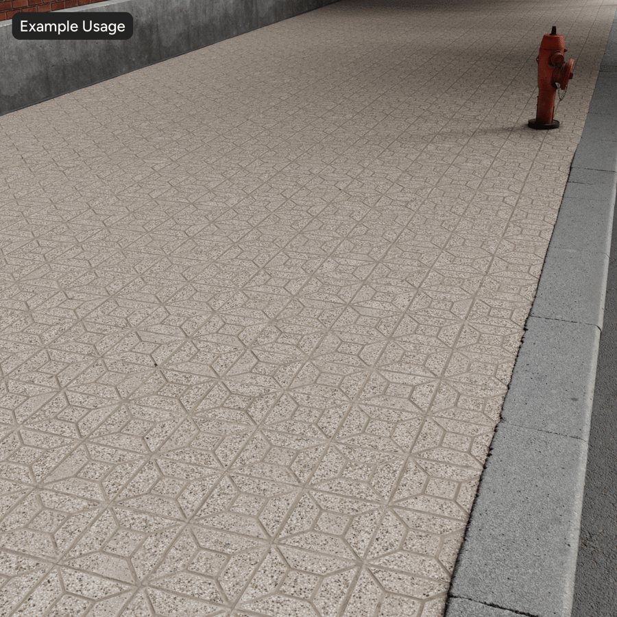 Terrazzo Siersteen Bestrating Textuur