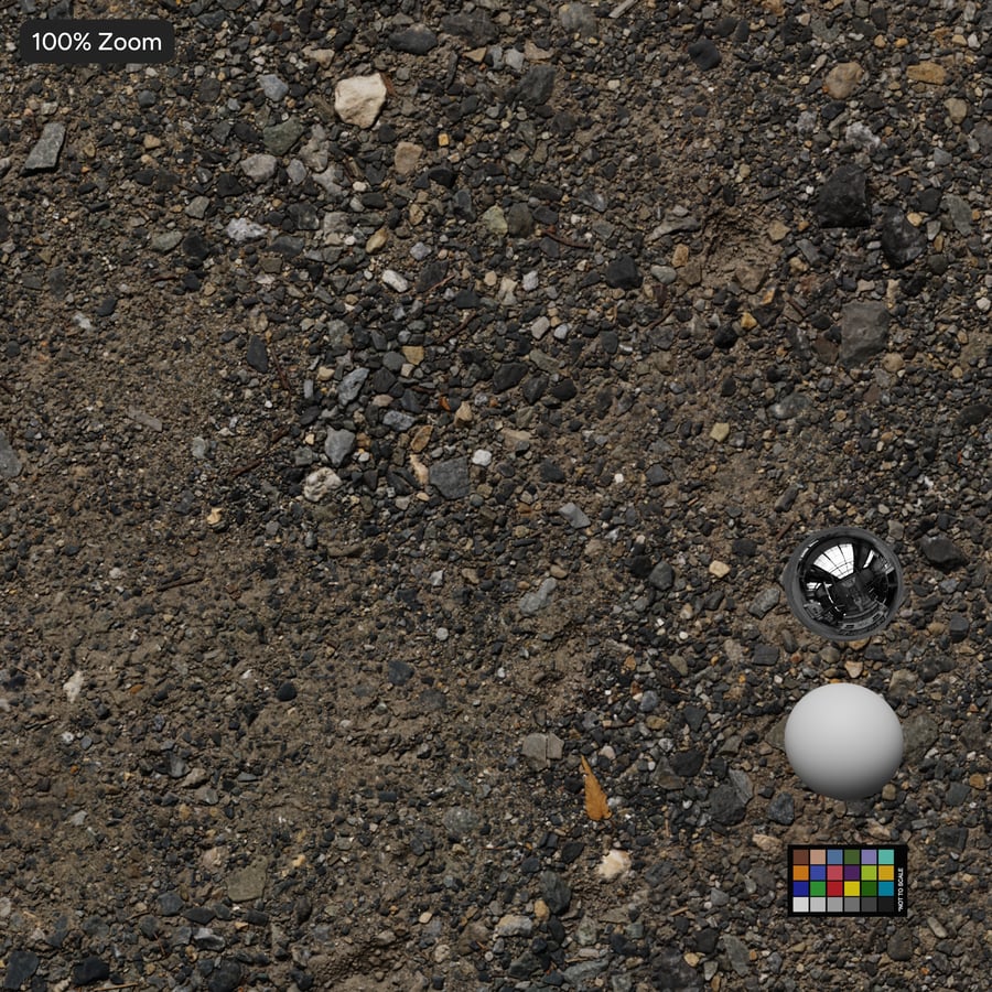 Dark Gravel on Sand Texture