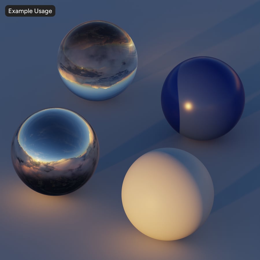 高空日出多云天空 HDRI