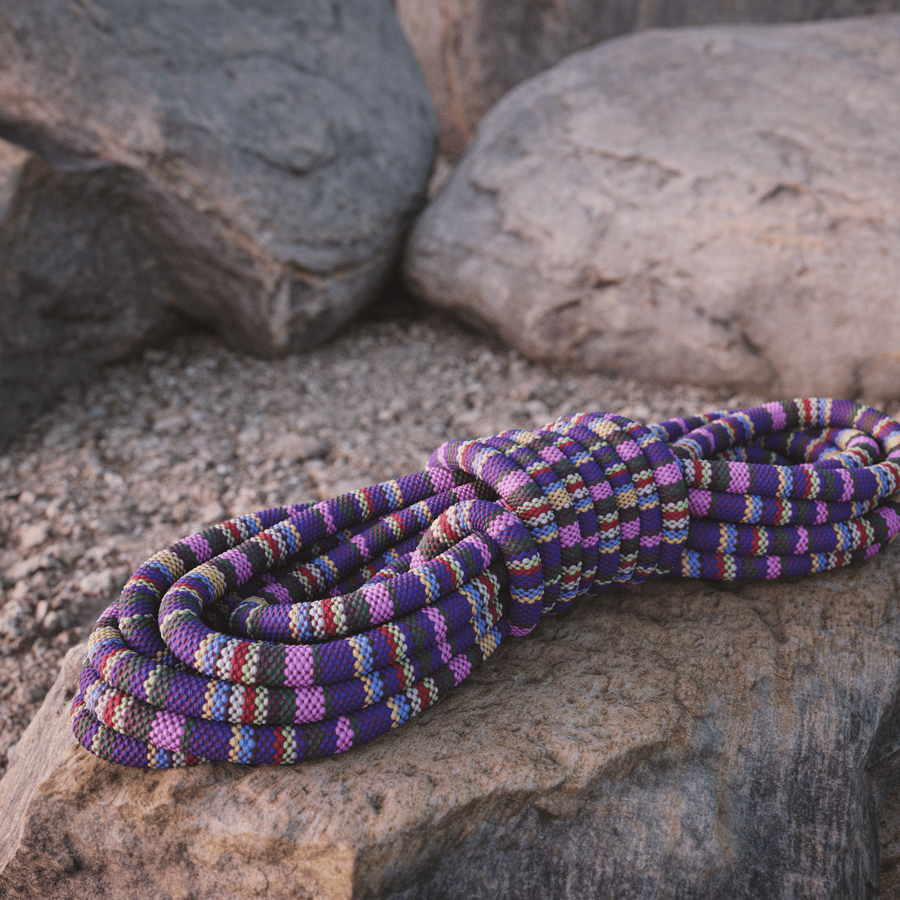 Multicolored Cloth Rope Cord Texture, Purple