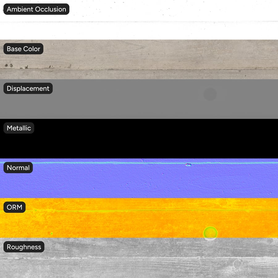 Board Form with Tie Holes Concrete Wall Texture