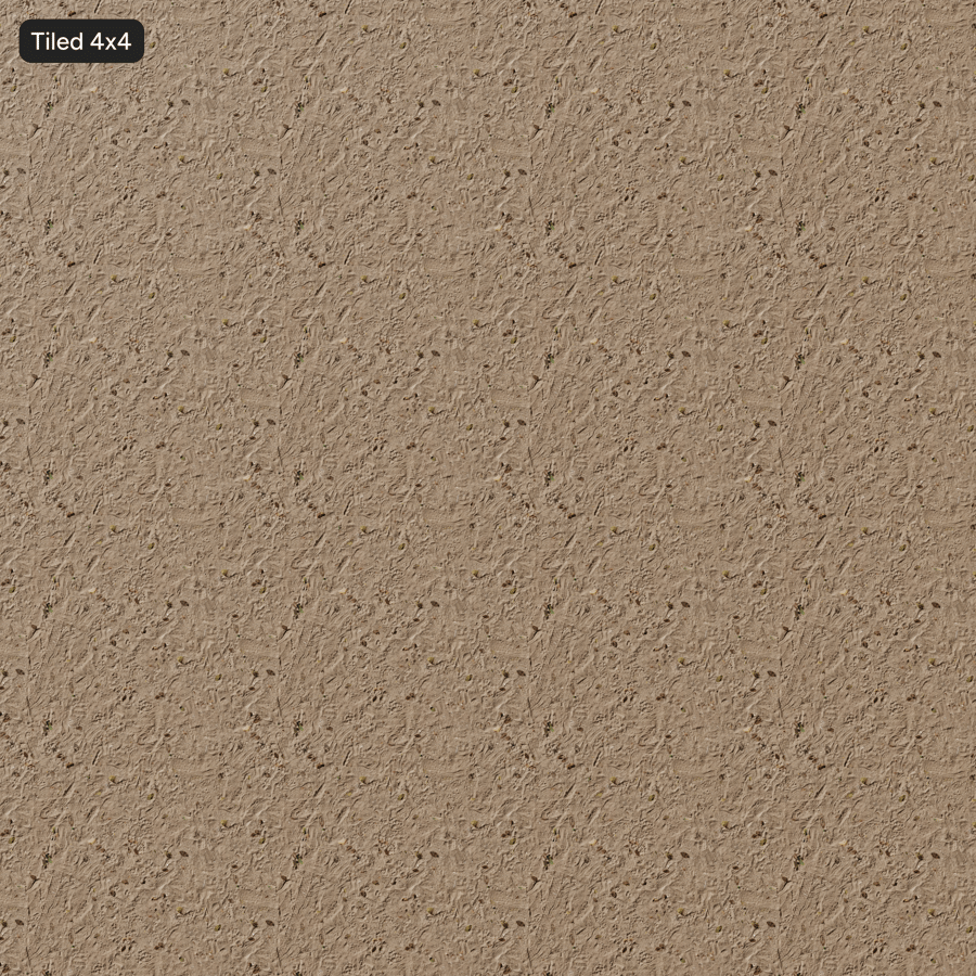 Fallen Leaves on Dry Sand Texture