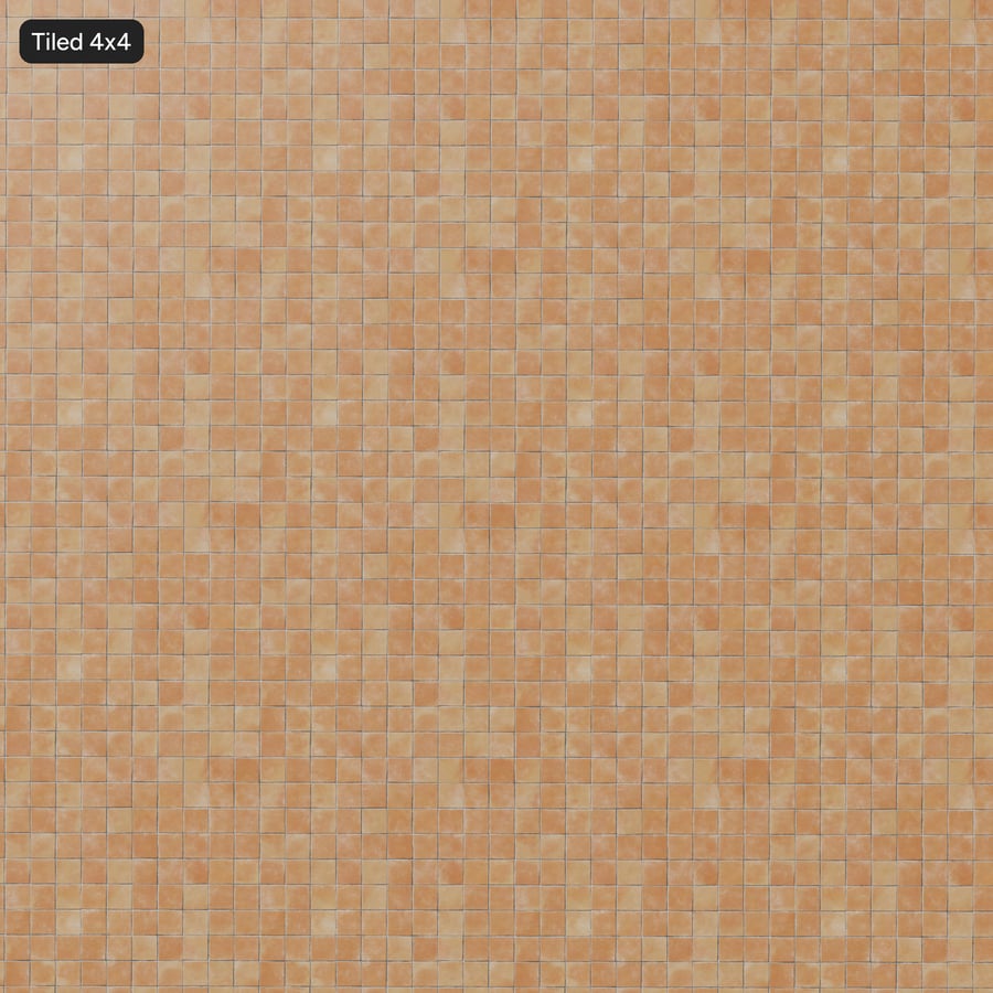 Square Terracotta Matte Tile Texture, Pale Orange