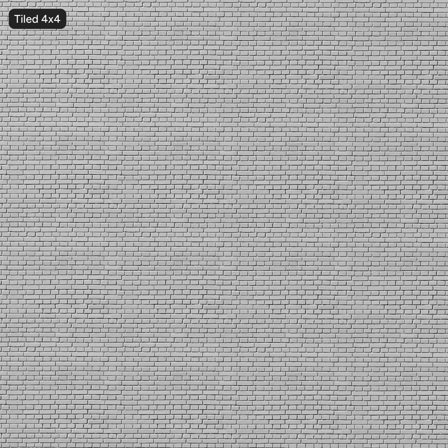 Whitewashed Running Bond Brick Texture, White
