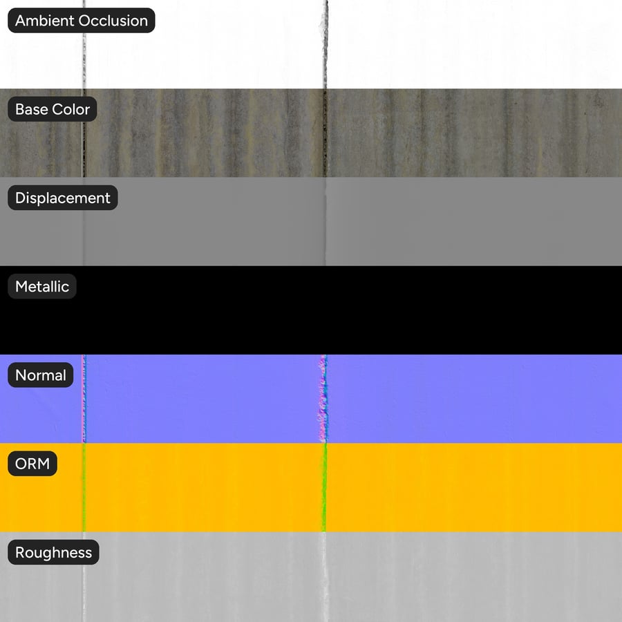Stained Concrete Panel Ceiling Texture
