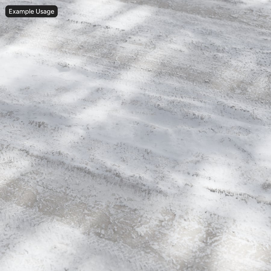 Dirty Tire Marks on Snow Texture