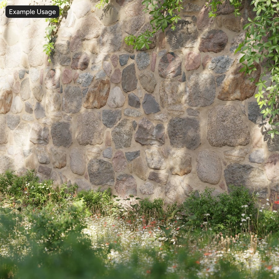 Dirty Rubble Stone Wall Texture