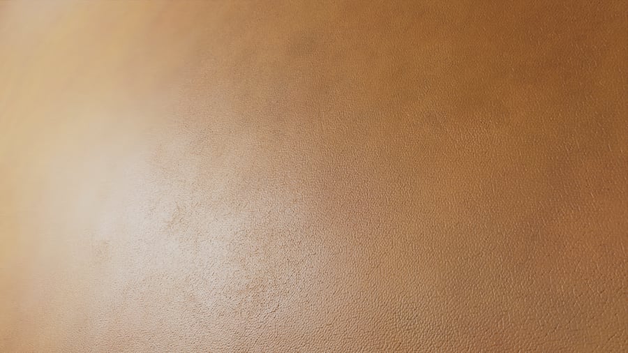 Top Grain Goatskin Leather Texture, Caramel Brown
