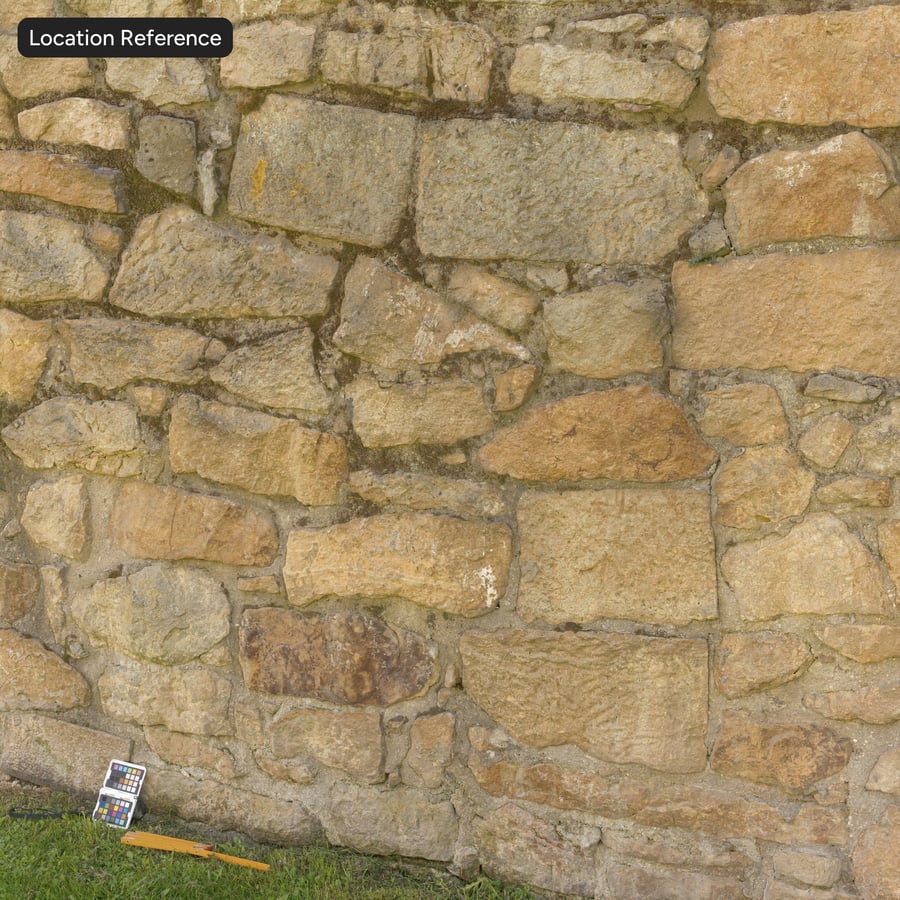 Mossy Rubble Sand Stone Wall Texture