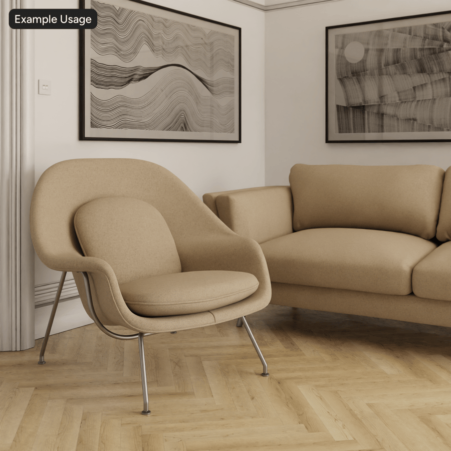 Tejido liso de mezcla para tapicería, Cool Beige