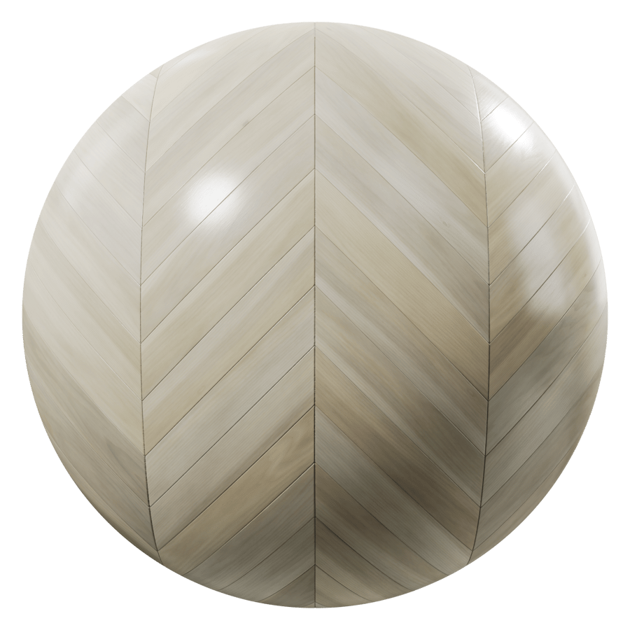 Chevron Pattern Birch Wood Flooring Texture, White