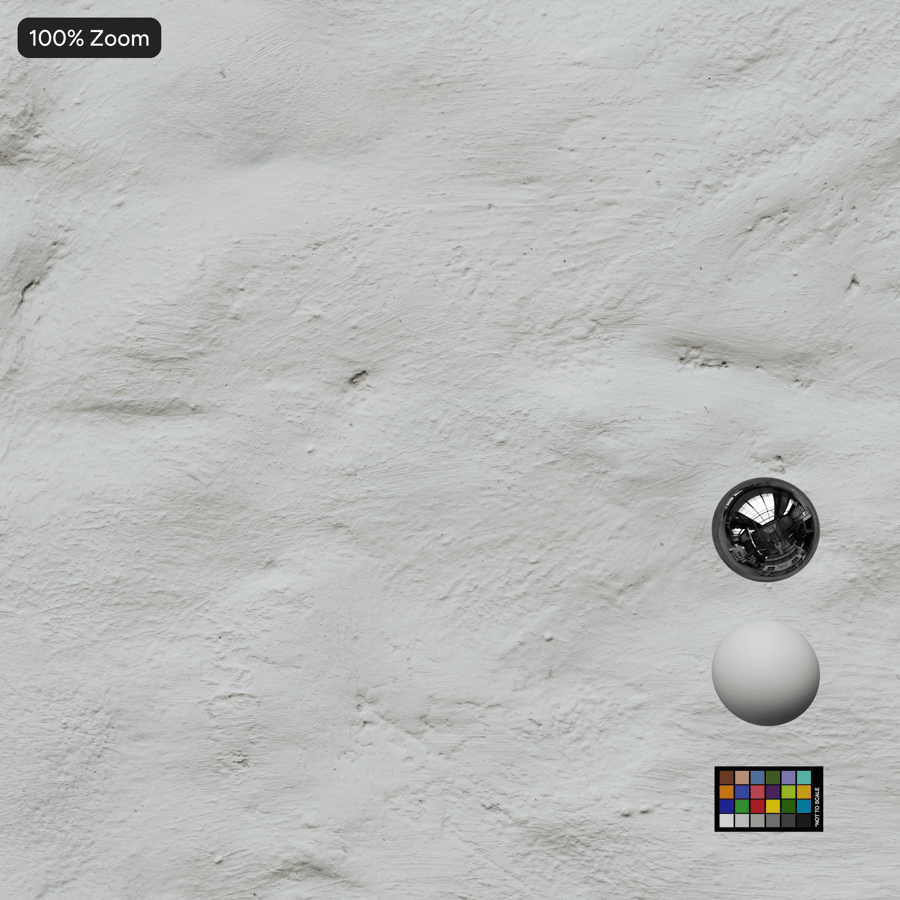 Kết cấu tường thạch cao sơn nhám, màu trắng