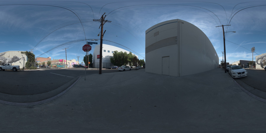 Clear Afternoon City Sidewalk Outdoor Sky HDRI