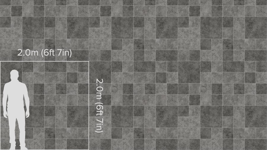 Textura de azulejo quadrado em cerâmica mate, cinza cinza
