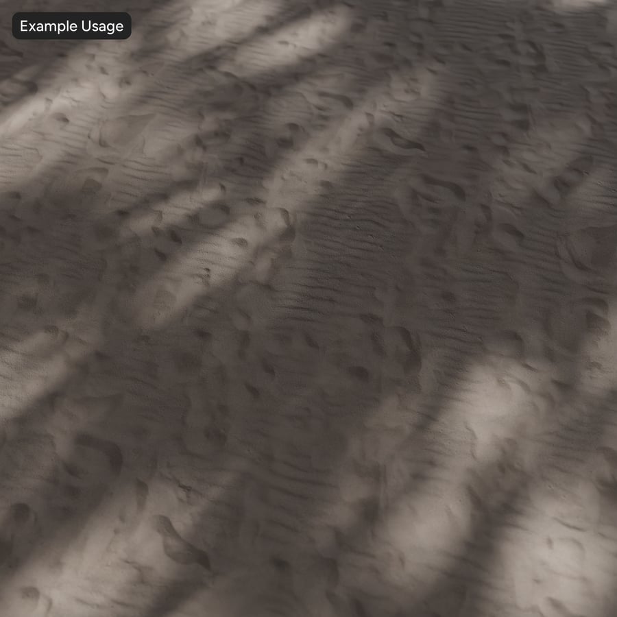 Textura de pegadas onduladas na areia