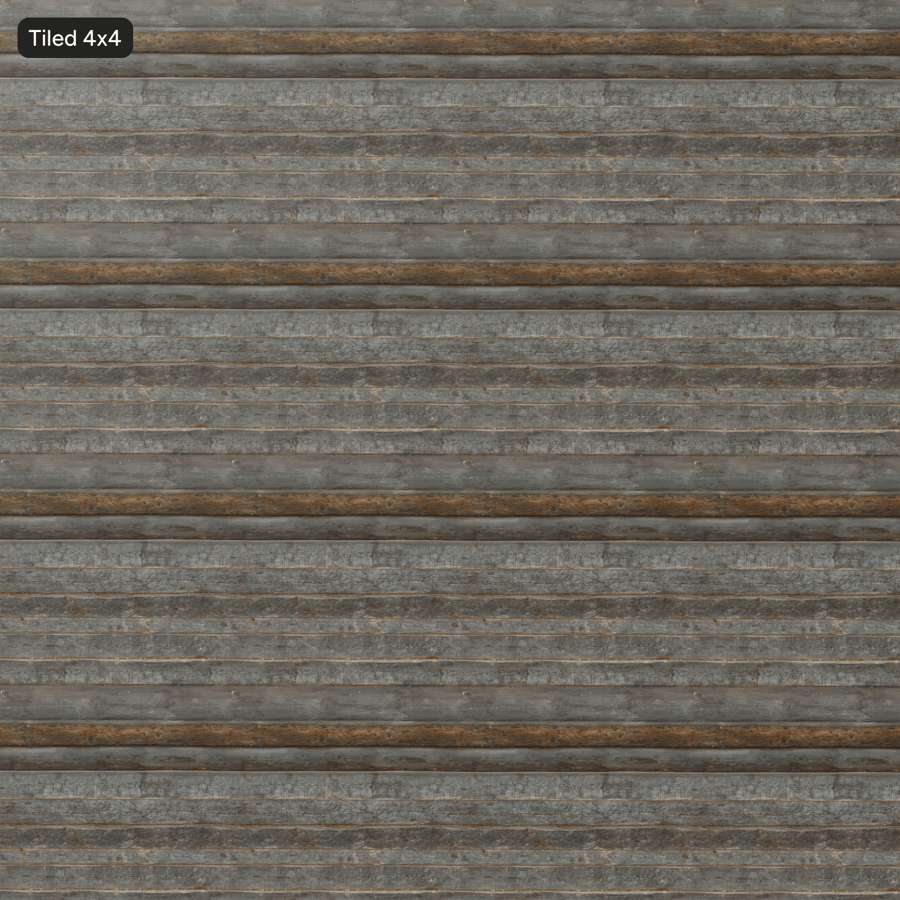 Weathered Hand Hewn Log Wall Texture, Silver Grey