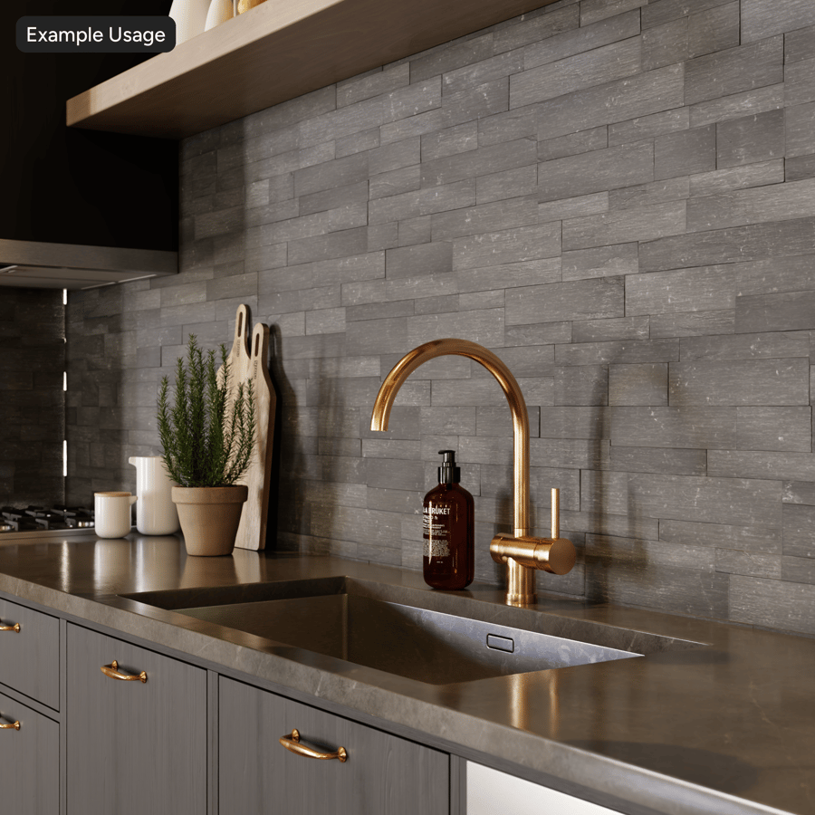 Texture de mur en pierre de Ledger lisse Coal Canyon