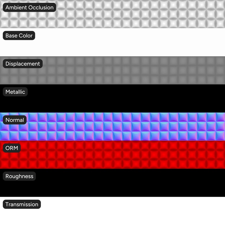 Obscure Cross Reeded Glass Texture