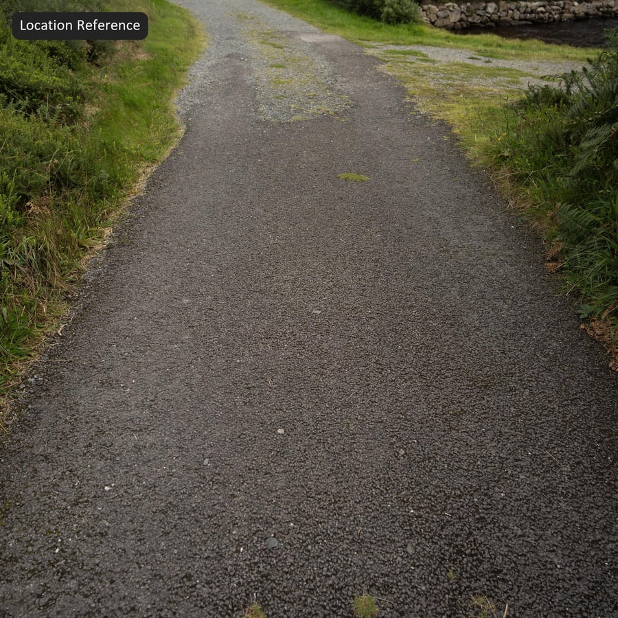 Texture rugueuse de l'asphalte