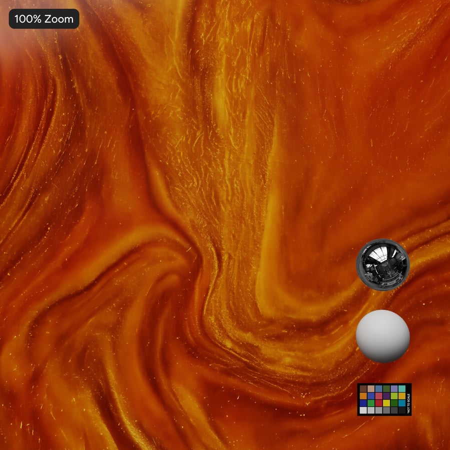 Virvlande epoxigolv-textur, orange