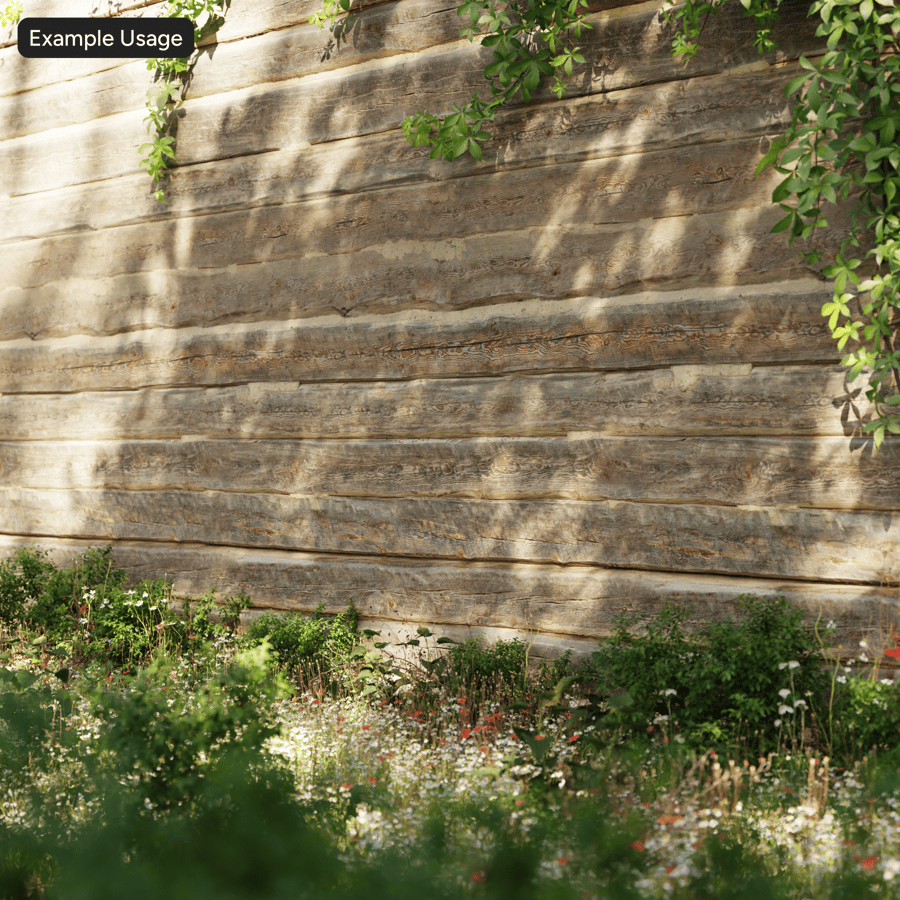 Worn Rough Hewn Wood Wall Texture