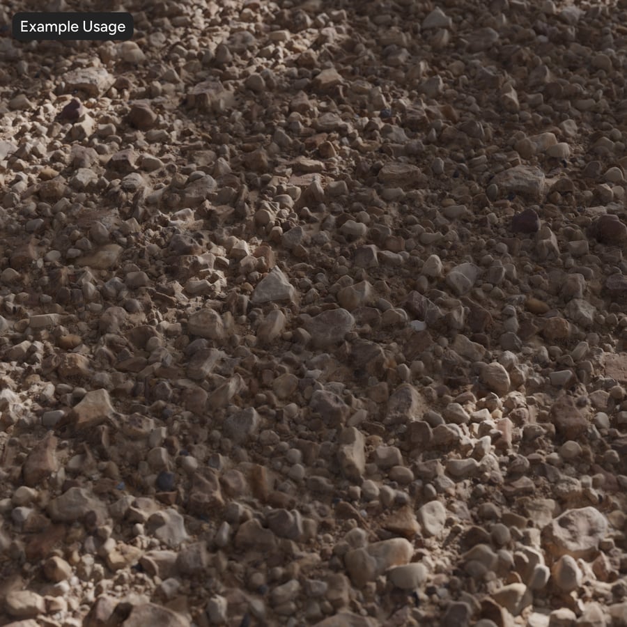 Round River Rocks Ground Texture, Tan