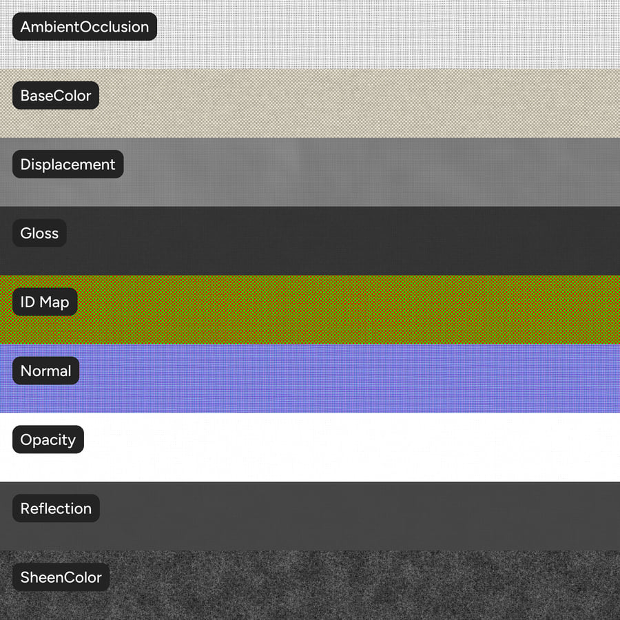 Plain Weave Hopsak Upholstery Fabric Texture, Beige