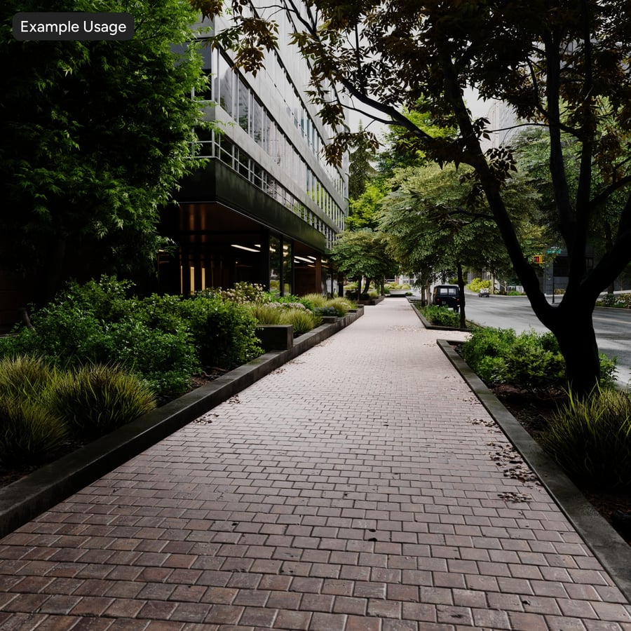 Texture Gạch Vỉa Hè Đá Marble Cũ Kỹ