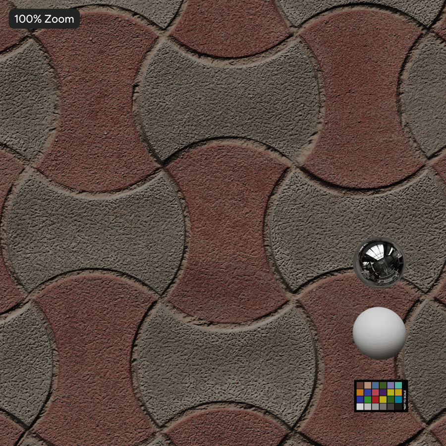 Interlocking Paver Texture, Checkered